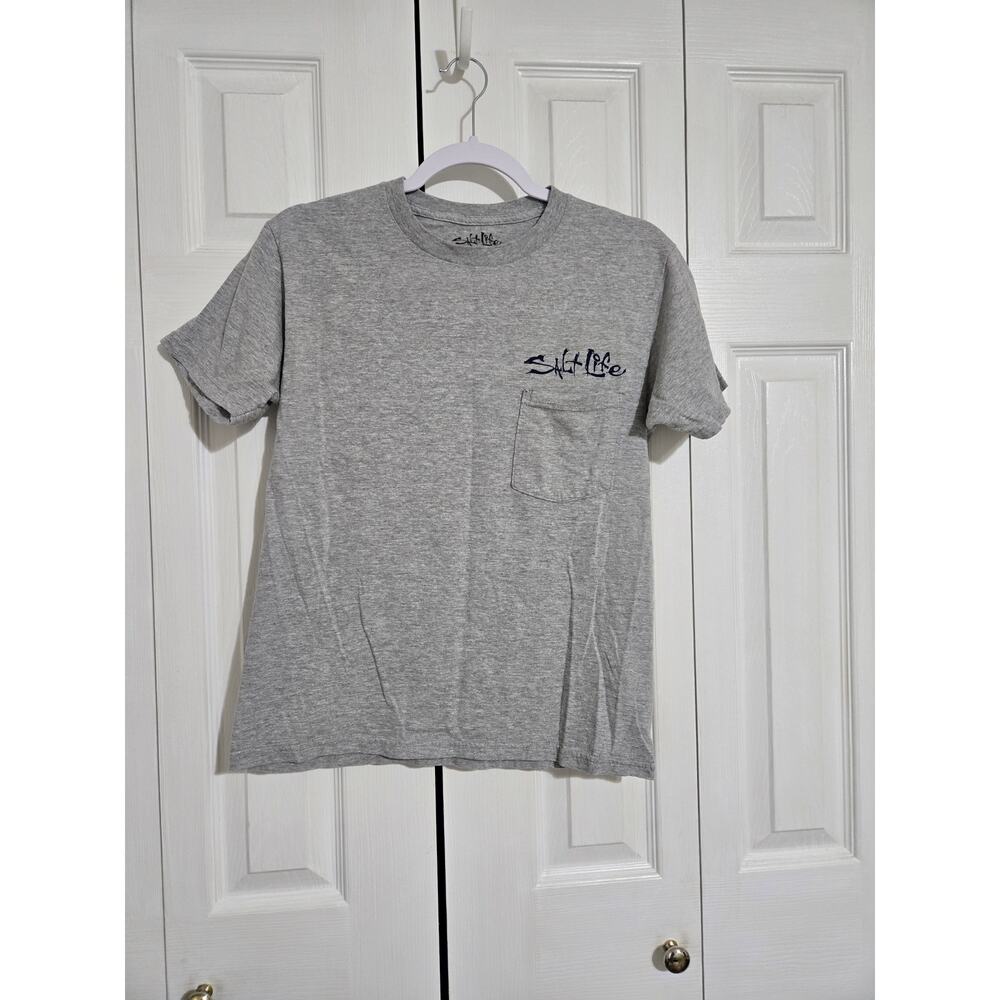Salt life small unisex grey tshirt